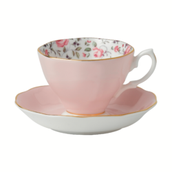 Rose Confetti Teacup & Saucer Boxed