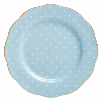 Polka Blue Plate 20cm