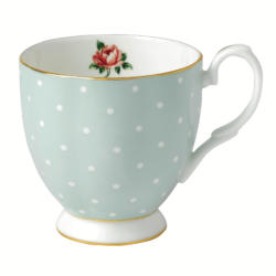 Polka Rose Footed Mug 0.3ltr