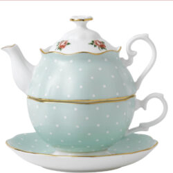 Polka Rose tea for one